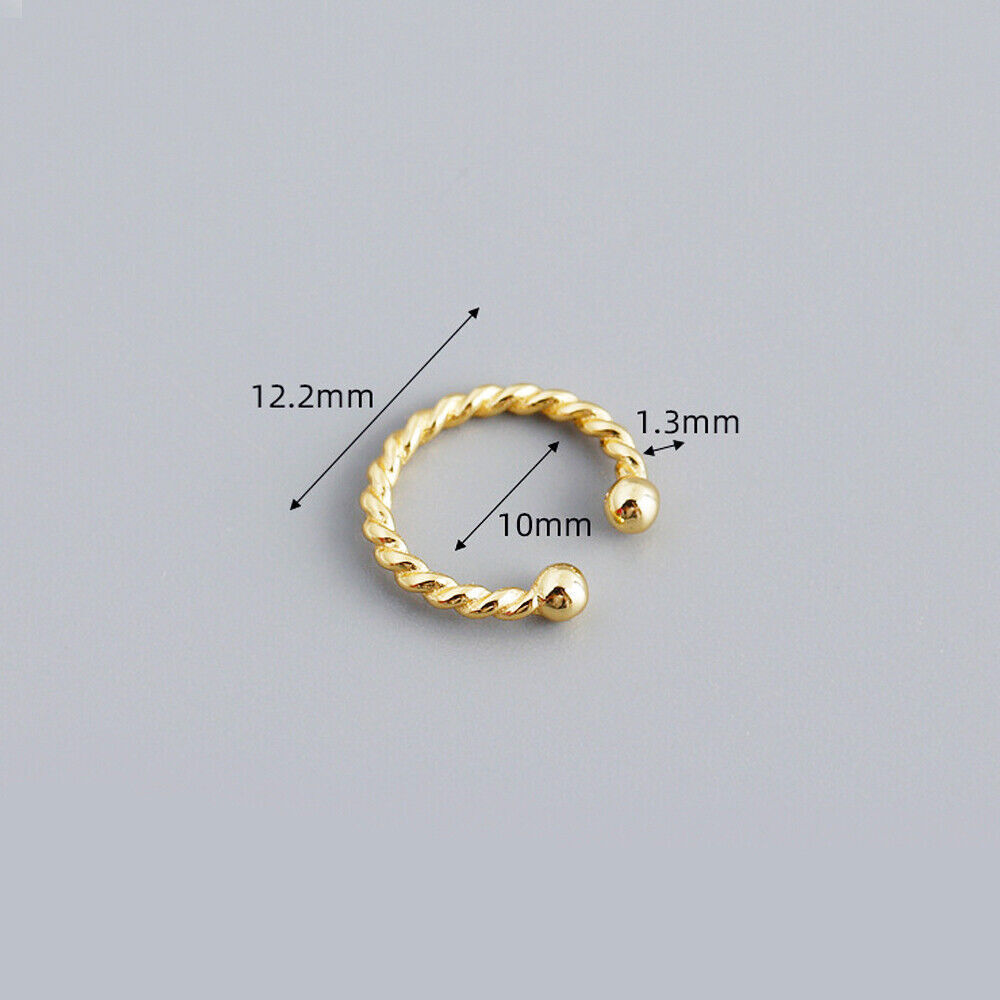 Dimension gold ear cuff, Dainty ear cuff, ear cuff, Minimalist ear cuff, Non piercing hoop, Minimalist jewelry, Dainty jewelry, Ear cuff gold - Luna Jewelry