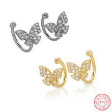 Load image into Gallery viewer, helix earrings butterfly
