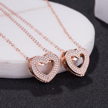 Load image into Gallery viewer, Admiration 18k Rose Gold-Plated Crystal Pendant Necklace • Heart Necklace • Bored Without You necklace • Sterling silver - Luna Jewelry
