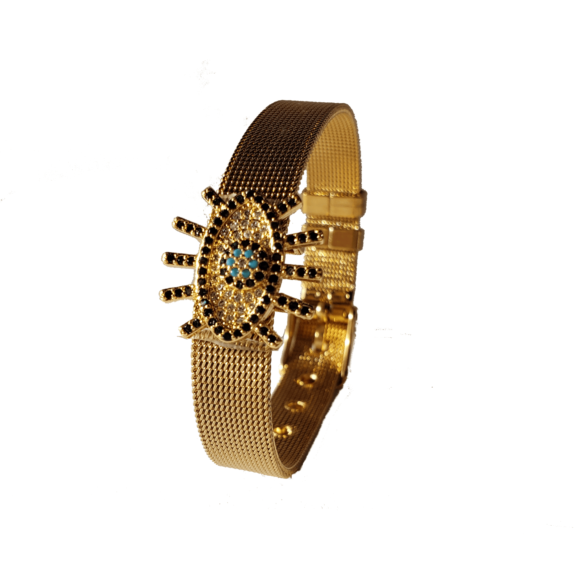 Athens Evil Eye Mesh Bracelet - Luna Jwl