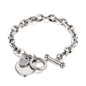 Milan Chain Heart Bracelet - Luna Jwl