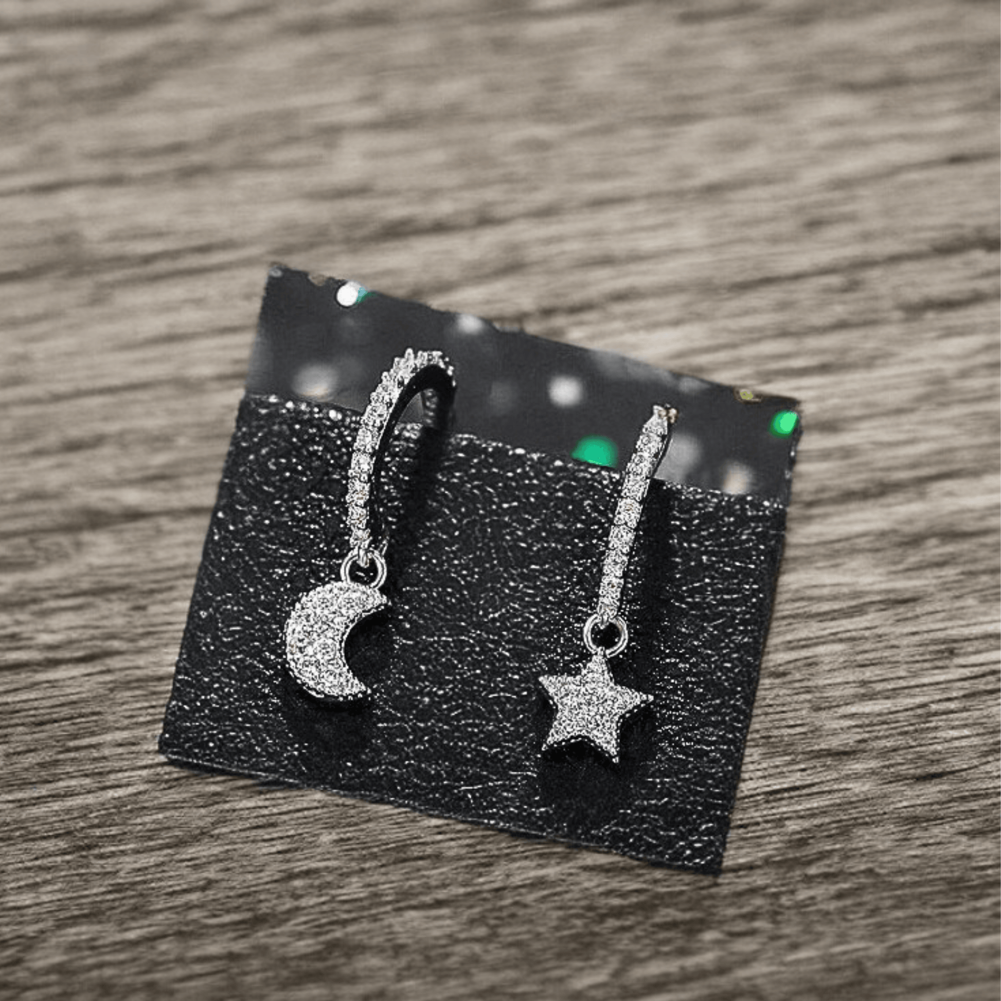 Moon Star Earrings Asymmetrical Mismatch Earrings Dangle Earrings • Celestial Jewelry • Aretes Luna Estrella Gift For Her Women Teenager - Luna Jewelry